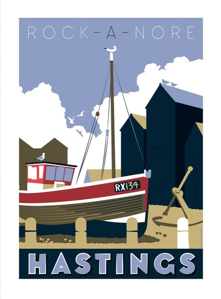 Hastings Print - Rock a Nore