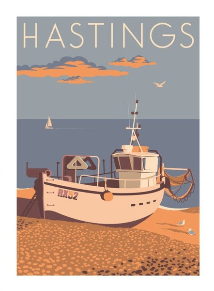 Hastings Print - Fishing Beach
